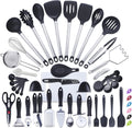 VEICA, 42Pc Kitchen Utensil Set, Nylon & Stainless Steel, Cooking & Baking Set, Black